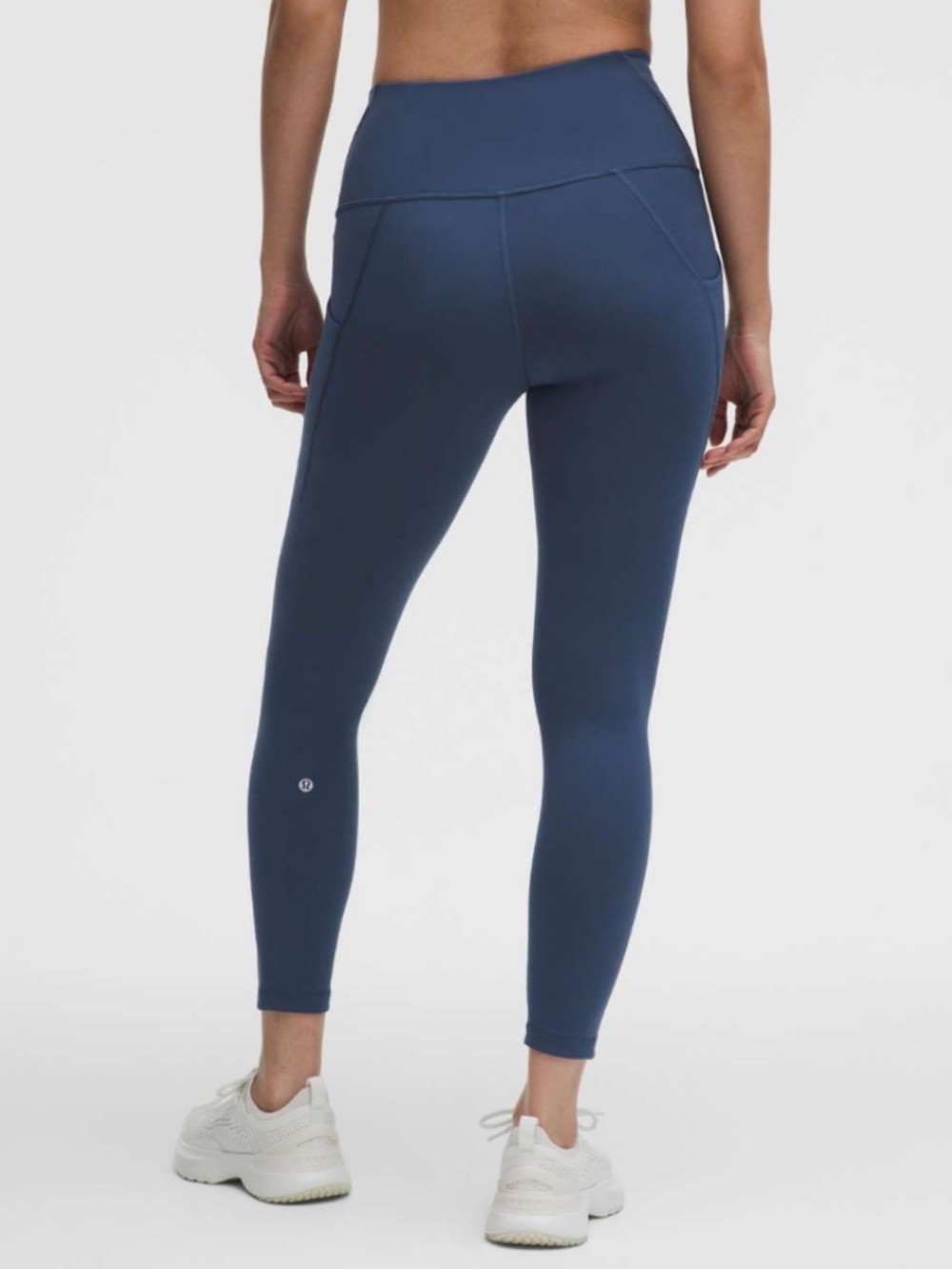 🍋 Lululemon Wunder Train High-Rise Tight with Pockets 25" Blue Twill 2